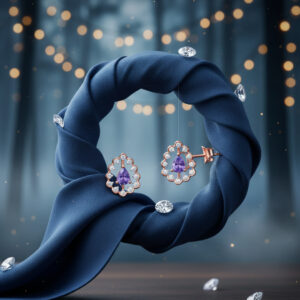 OCEAN GEM DIAMOND STUDS - 18K JEWELLERY