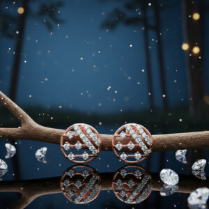 STELLAR ORBIT DIAMOND STUDS - 18K JEWELLERY