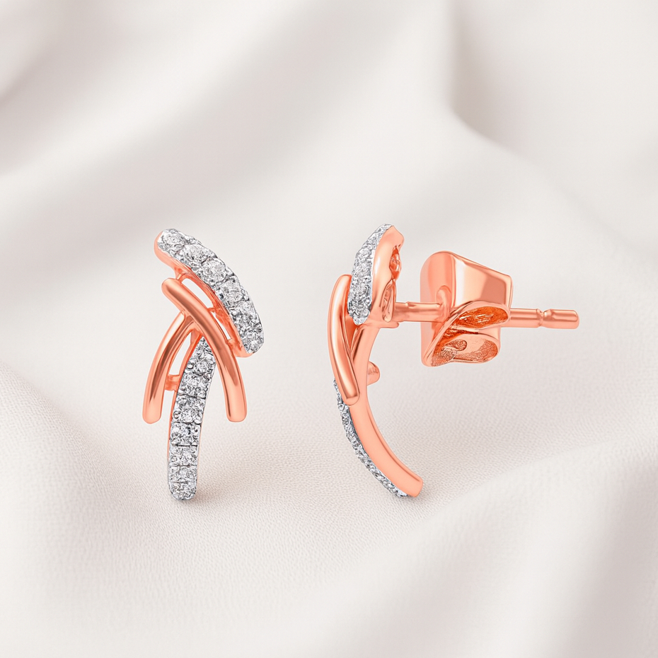 SWIRL SPARKLE DIAMOND DROPS - 18K JEWELLERY SWIRL SPARKLE DIAMOND DROPS - 18K JEWELLERY