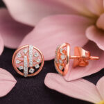 PETAL PAVE DIAMOND STUDS - 18K JEWELLERY