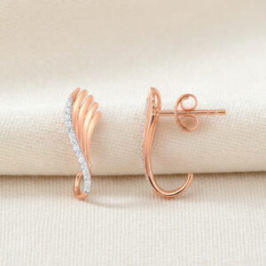 WINGED ELEGANCE DIAMOND STUDS - 18K JEWELLERY