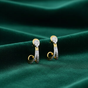 GOLDEN CASADE DIAMOND STUDS - 18K JEWELLERY