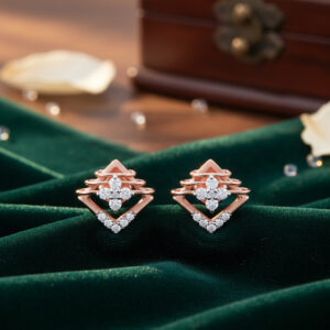 PETAL PRISM DIAMOND STUDS - 18K JEWELLERY