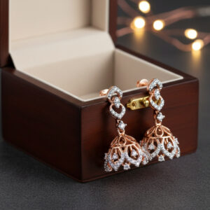 ROYAL DOME DIAMOND JHUMKAS - 18K JEWELLERY