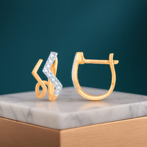 GOLDEN SPARK DIAMOND EARRINGS- 18K JEWELLERY