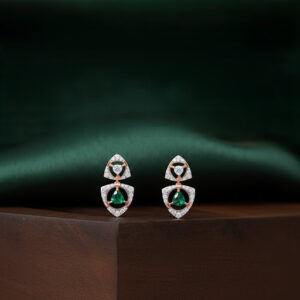 VERDANT FLAME DIAMOND EARRINGS - 18K JEWELLERY