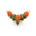 GULNAAR BLOOM GOLD PENDANT SET - 22K JEWELLERY