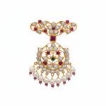 RAJWADA PUSHPA GOLD PENDANT - 22K JEWELLERY