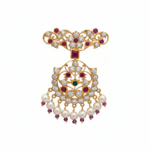 RAJWADA PUSHPA GOLD PENDANT - 22K JEWELLERY