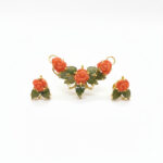 GULNAAR BLOOM GOLD PENDANT SET - 22K JEWELLERY