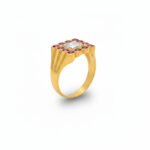 IMPERIAL SQUARE MEN'S GOLD RING - 22K JEWELLERY