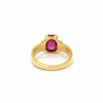 MAROON VALOR MEN'S GOLD RING - 22K JEWELLERY