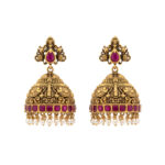 RATNA SHOBHA TEMPLE GOLD JHUMKAS- 22K JEWELLERY