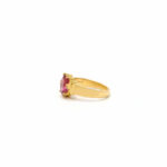 MAROON VALOR MEN'S GOLD RING - 22K JEWELLERY