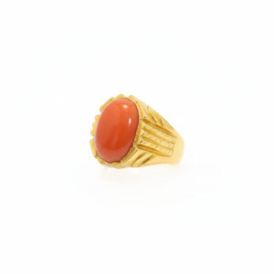 ROYAL SAFFRON MEN'S GOLD RING - 22K JEWELLERY