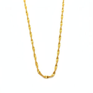 SUNWAVE TWIST GOLD CHAIN- 22K JEWELLERY