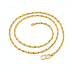 SUNWAVE TWIST GOLD CHAIN- 22K JEWELLERY