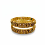 SAANJH FLORAL GOLD BANGLE - 22K JEWELLERY