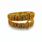 SAANJH FLORAL GOLD BANGLE - 22K JEWELLERY