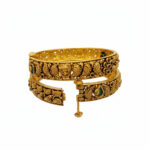 SAANJH FLORAL GOLD BANGLE - 22K JEWELLERY