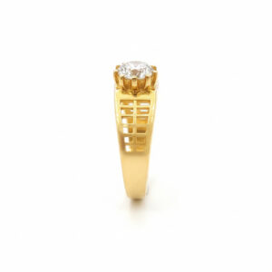ETERNAL RADIANCE MEN'S GOLD RING - 22K JEWELLERY