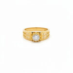 ETERNAL RADIANCE MEN'S GOLD RING - 22K JEWELLERY