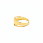 GOLDEN FACET EDGE MEN'S RING - 22K JEWELLERY