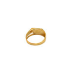 GOLDEN FACET EDGE MEN'S RING - 22K JEWELLERY
