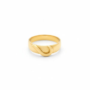 SERENE TWIST MEN'S GOLD RING - 22K JEWELLERY