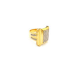 GOLDEN LEDGER CREST MEN'S RING - 22K JEWELLERY