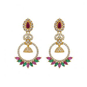 Noor Chakra Gold Earrings - 22K Jewellery