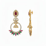 Noor Chakra Gold Earrings - 22K Jewellery