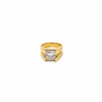 WHITE RADIANCE MEN'S GOLD RING - 22K JEWELLERY
