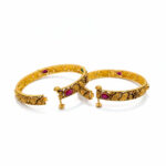 ROSE WHISPER  GOLD BANGLE - 22K JEWELLERY