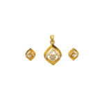 AURELIA SPARKLE GOLD PENDANT SET - 22K JEWELLERY