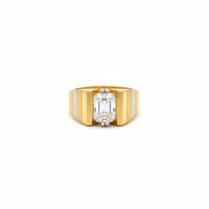 REGAL PILLAR MEN'S GOLD RING - 22K JEWELLERY