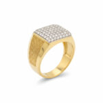 SHIMMER WIDE MEN'S GOLD RING - 22K JEWELLERY