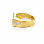 HORIZON LOOP MEN'S GOLD RING - 22K JEWELLERY
