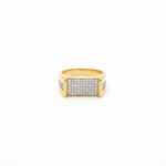 HORIZON LOOP MEN'S GOLD RING - 22K JEWELLERY