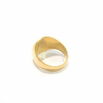 L- MONOGRAM MEN'S GOLD RING - 22K JEWELLERY