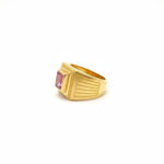 ROYAL CRIMSON MEN'S GOLD RING - 22K JEWELLERY