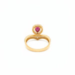 ROSE HALO GRACE GOLD RING - 22K JEWELLERY