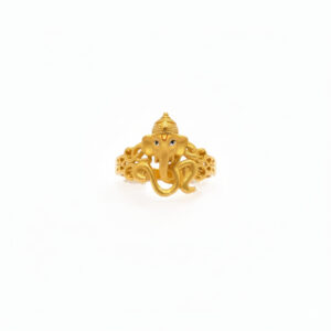Ganadhipa Divine Men's Gold Ring - 22K Jewellery