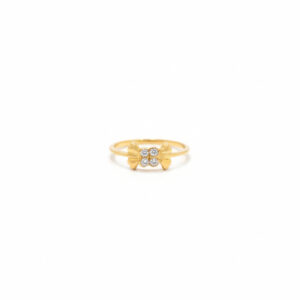 MINI FLORA SHINE GOLD RING - 22K JEWELLERY