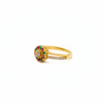 MULTI-GEM GOLD RING - 22K JEWELLERY