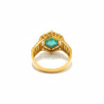 EVERGREEN HEXA CURVE GOLD RING - 22K JEWELLERY