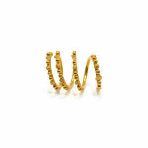 GOLDEN RHYTHM COIL RING - 22K JEWELLERY