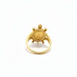 Turtle Crest Men's Gold Ring - 22K Jewellery