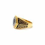 HEXA NOIR ROYALE MEN'S GOLD RING - 22K JEWELLERY