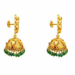 MAYURA SHOBHA TEMPLE JHUMKAS- 22K JEWELLERY